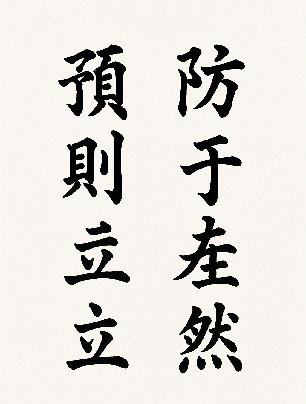 书法示范