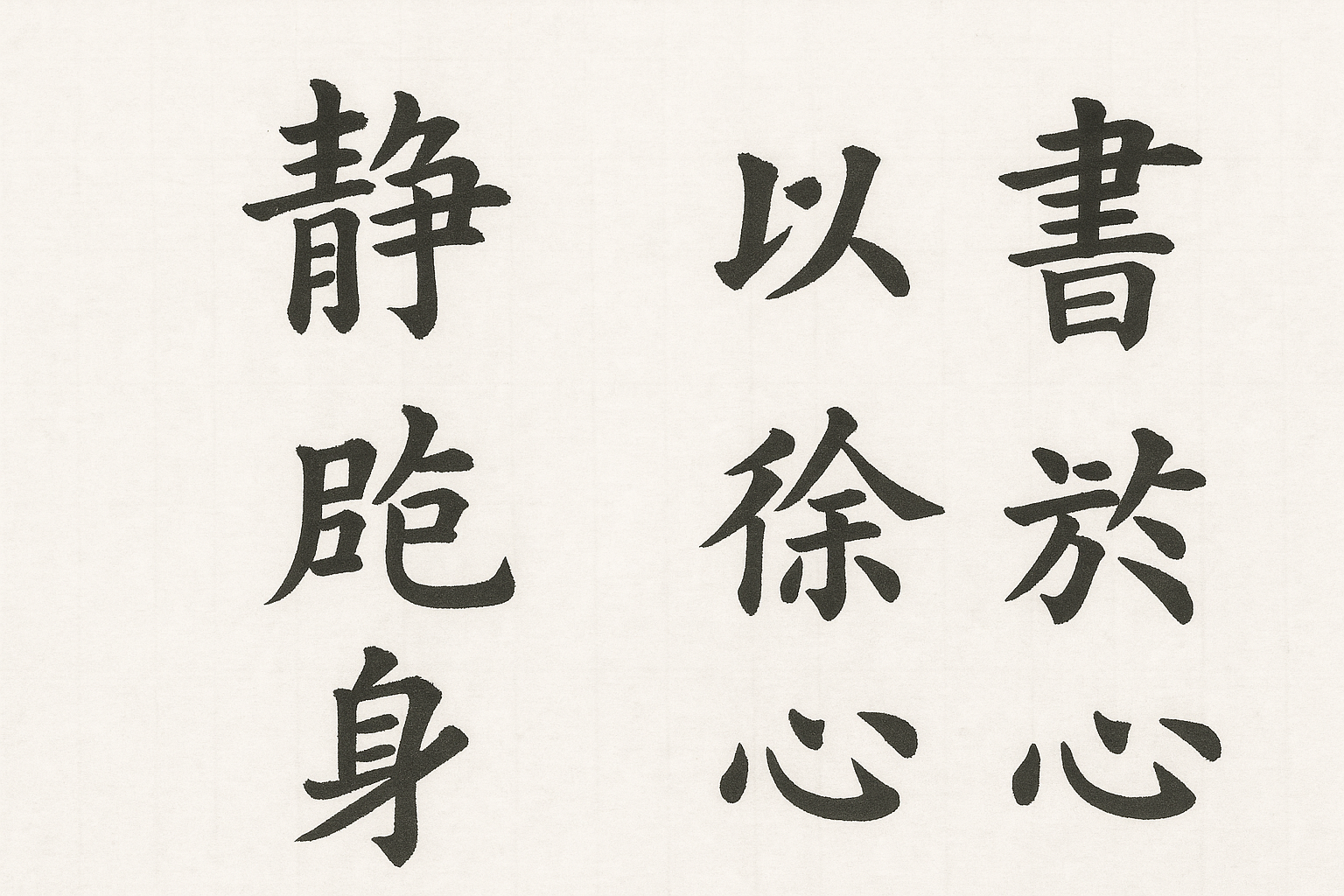 书法示范